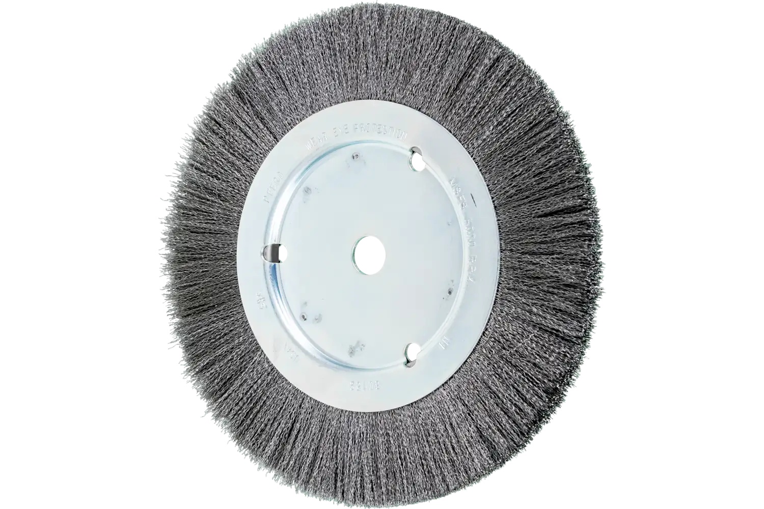 Show details for Pferd Crimped Wire Wheel Brush 8" Dia Narrow Face .008 Carbon Steel 5/8" Arbor Picture of Pferd Crimped Wire Wheel Brush 8" Dia Narrow Face .008 Carbon Steel 5/8" Arbor